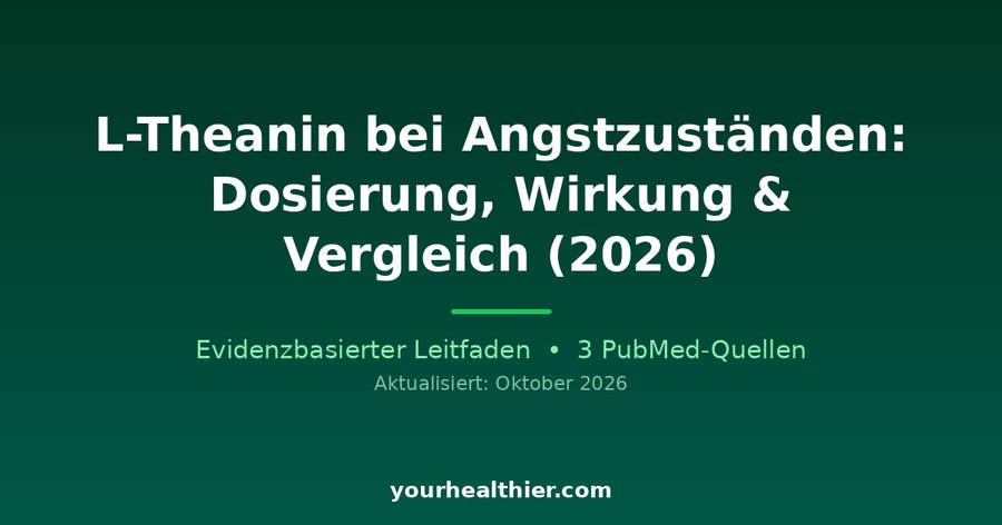 L-Theanin bei Angstzuständen: Dosierung, Wirkung & Vergleich (2026)