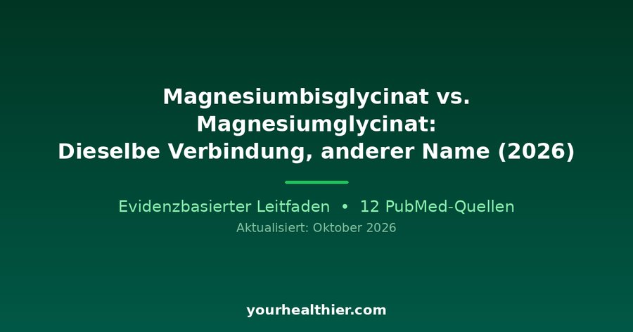 Magnesiumbisglycinat vs. Magnesiumglycinat: Dieselbe Verbindung, anderer Name (2026)