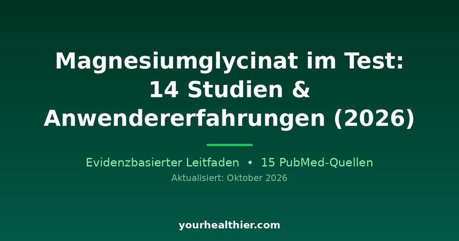 Magnesiumglycinat im Test: 14 Studien & Anwendererfahrungen (2026)
