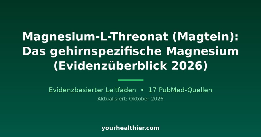 Magnesium-L-Threonat (Magtein): Das gehirnspezifische Magnesium (Evidenzüberblick 2026)
