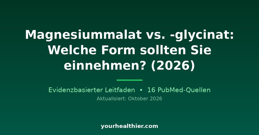 Magnesiummalat vs. -glycinat: Welche Form sollten Sie einnehmen? (2026)