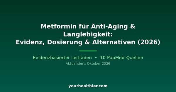 Metformin für Anti-Aging & Langlebigkeit: Evidenz, Dosierung & Alternativen (2026)