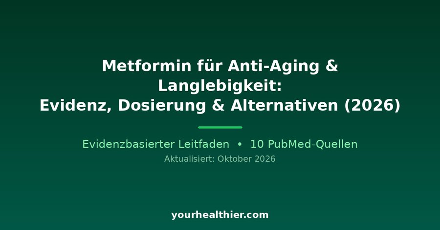 Metformin für Anti-Aging & Langlebigkeit: Evidenz, Dosierung & Alternativen (2026)