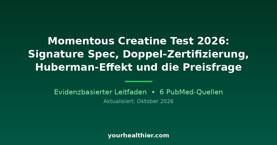 Momentous Creatine Test 2026: Signature Spec, Doppel-Zertifizierung, Huberman-Effekt und die Preisfrage