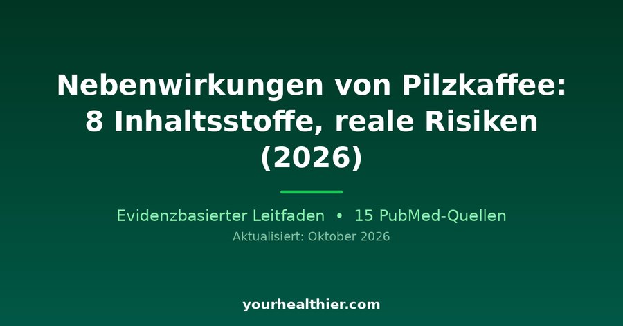 Nebenwirkungen von Pilzkaffee: 8 Inhaltsstoffe, reale Risiken (2026)