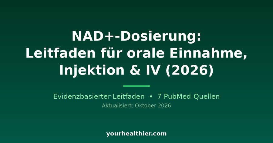 NAD+-Dosierung: Leitfaden für orale Einnahme, Injektion & IV (2026)