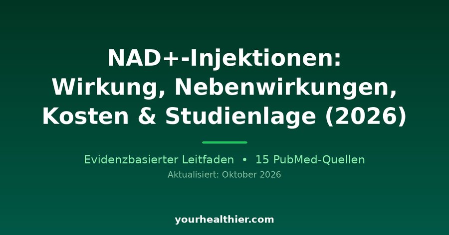 NAD+-Injektionen: Wirkung, Nebenwirkungen, Kosten & Studienlage (2026)