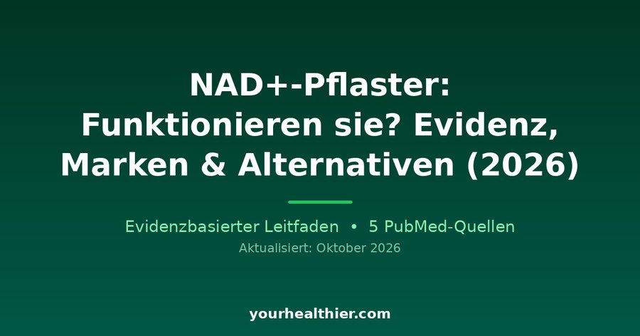 NAD+-Pflaster: Funktionieren sie? Evidenz, Marken & Alternativen (2026)