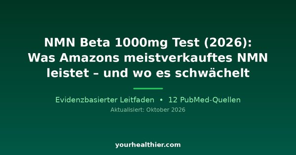 NMN Beta 1000mg Test (2026): Was Amazons meistverkauftes NMN leistet – und wo es schwächelt