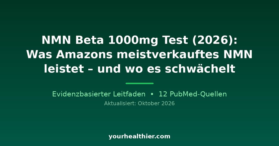 NMN Beta 1000mg Test (2026): Was Amazons meistverkauftes NMN leistet – und wo es schwächelt