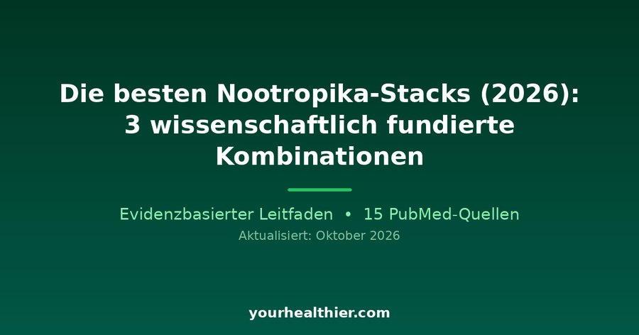 Die besten Nootropika-Stacks (2026): 3 wissenschaftlich fundierte Kombinationen