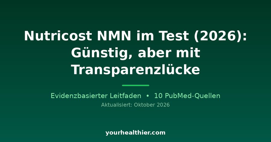 Nutricost NMN im Test (2026): Günstig, aber mit Transparenzlücke