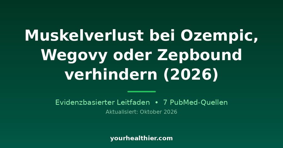 Muskelverlust bei Ozempic, Wegovy oder Zepbound verhindern (2026)