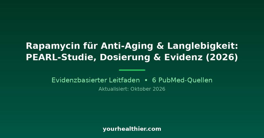 Rapamycin für Anti-Aging & Langlebigkeit: PEARL-Studie, Dosierung & Evidenz (2026)
