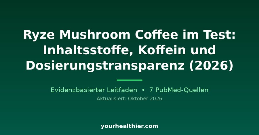 Ryze Mushroom Coffee im Test: Inhaltsstoffe, Koffein und Dosierungstransparenz (2026)