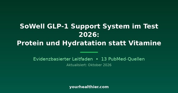 SoWell GLP-1 Support System im Test 2026: Protein und Hydratation statt Vitamine