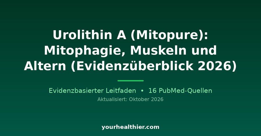 Urolithin A (Mitopure): Mitophagie, Muskeln und Altern (Evidenzüberblick 2026)