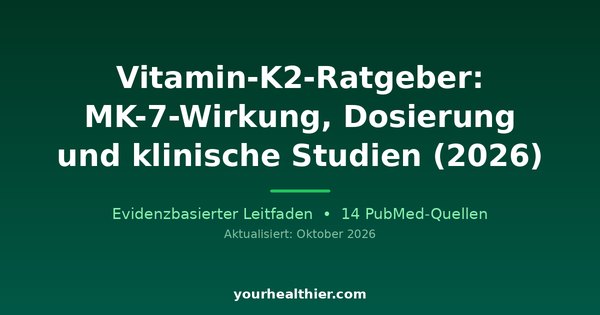 Vitamin-K2-Ratgeber: MK-7-Wirkung, Dosierung und klinische Studien (2026)