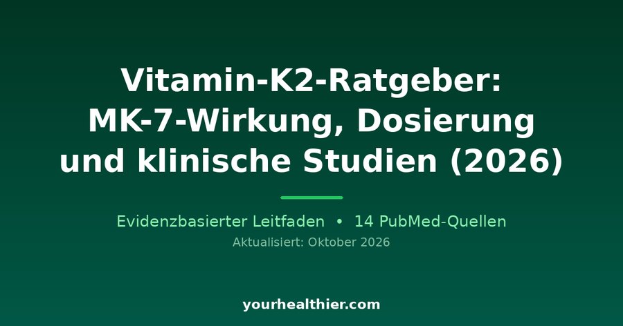 Vitamin-K2-Ratgeber: MK-7-Wirkung, Dosierung und klinische Studien (2026)