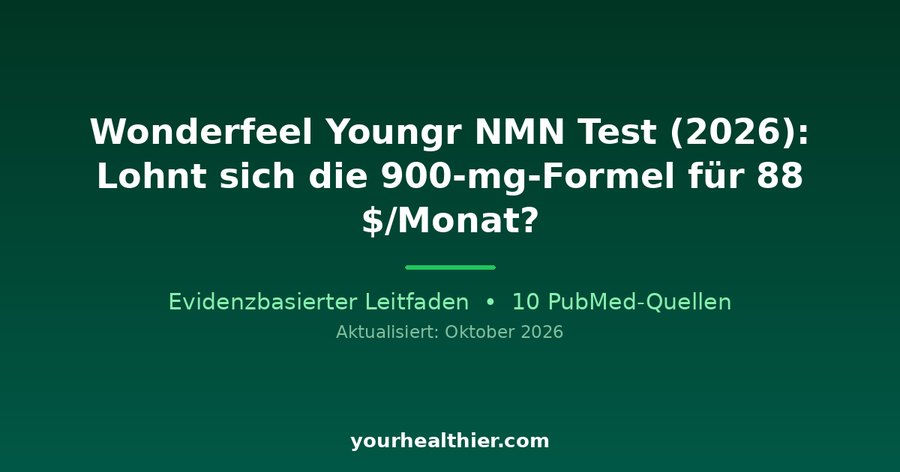 Wonderfeel Youngr NMN Test (2026): Lohnt sich die 900-mg-Formel für 88 $/Monat?
